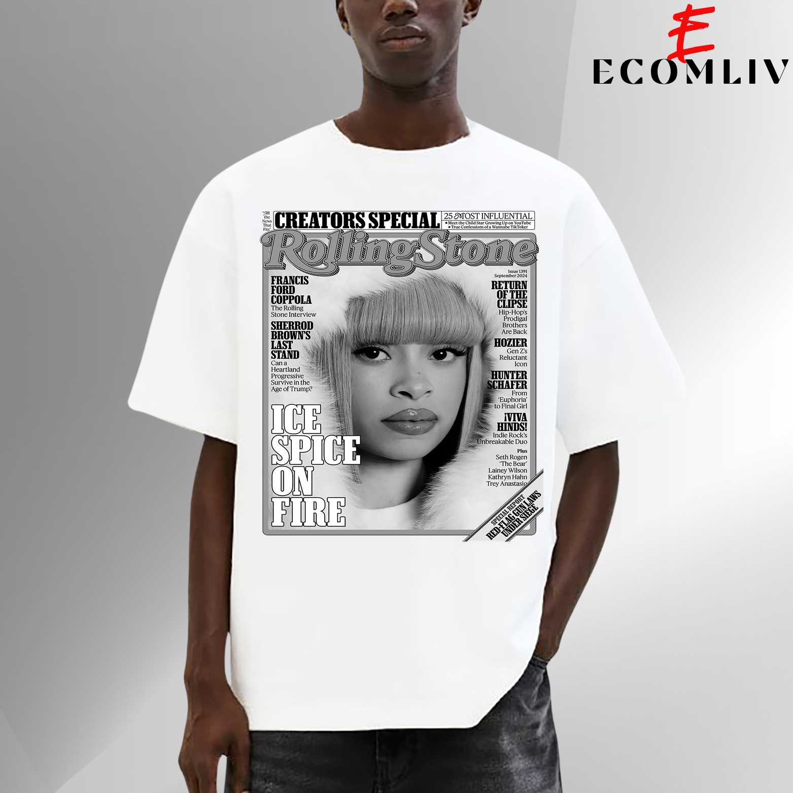 Ice Spice Y2k Tee, Pop Rap Shirt, Aesthetic Merch